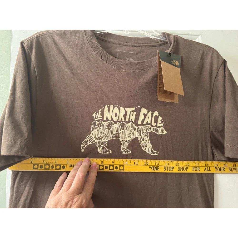 The North Face TNF Bear Short Sleeve Tee Brown Smokey Size S Graphic